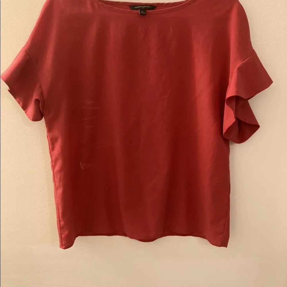 Banana Republic small red blouse